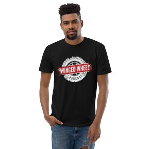Winged Wheel Podcast Men's Fitted T-shirt (3 Colors)