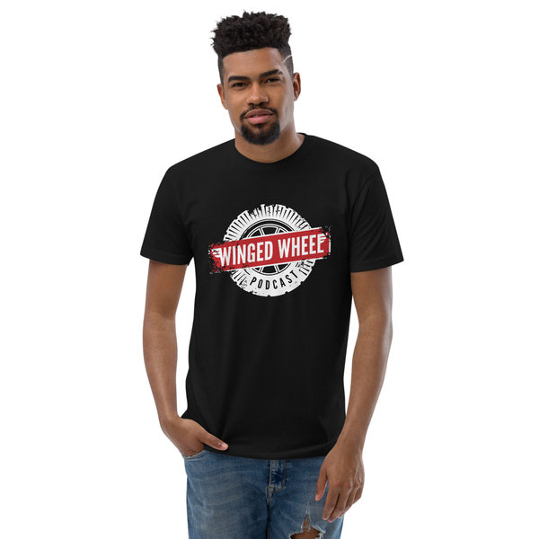 Winged Wheel Podcast Men's Fitted T-shirt (3 Colors)