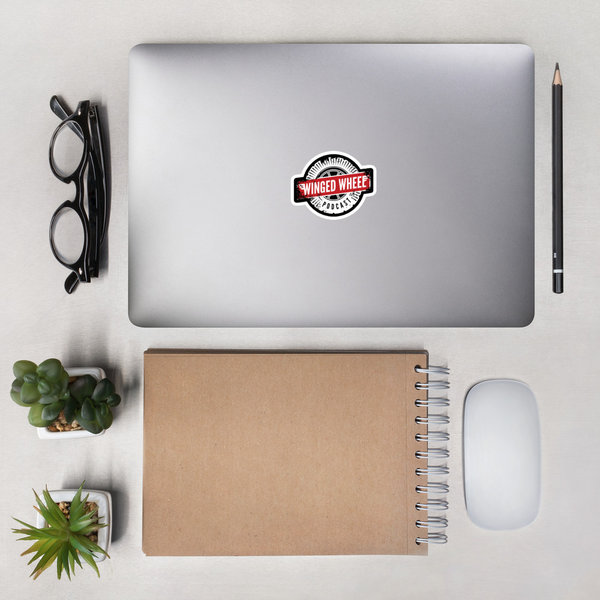 Winged Wheel Podcast Stickers (3 sizes)