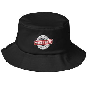 Winged Wheel Podcast Old School Bucket Hat (2 colors)