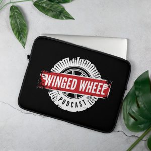 Winged Wheel Podcast Laptop Sleeve