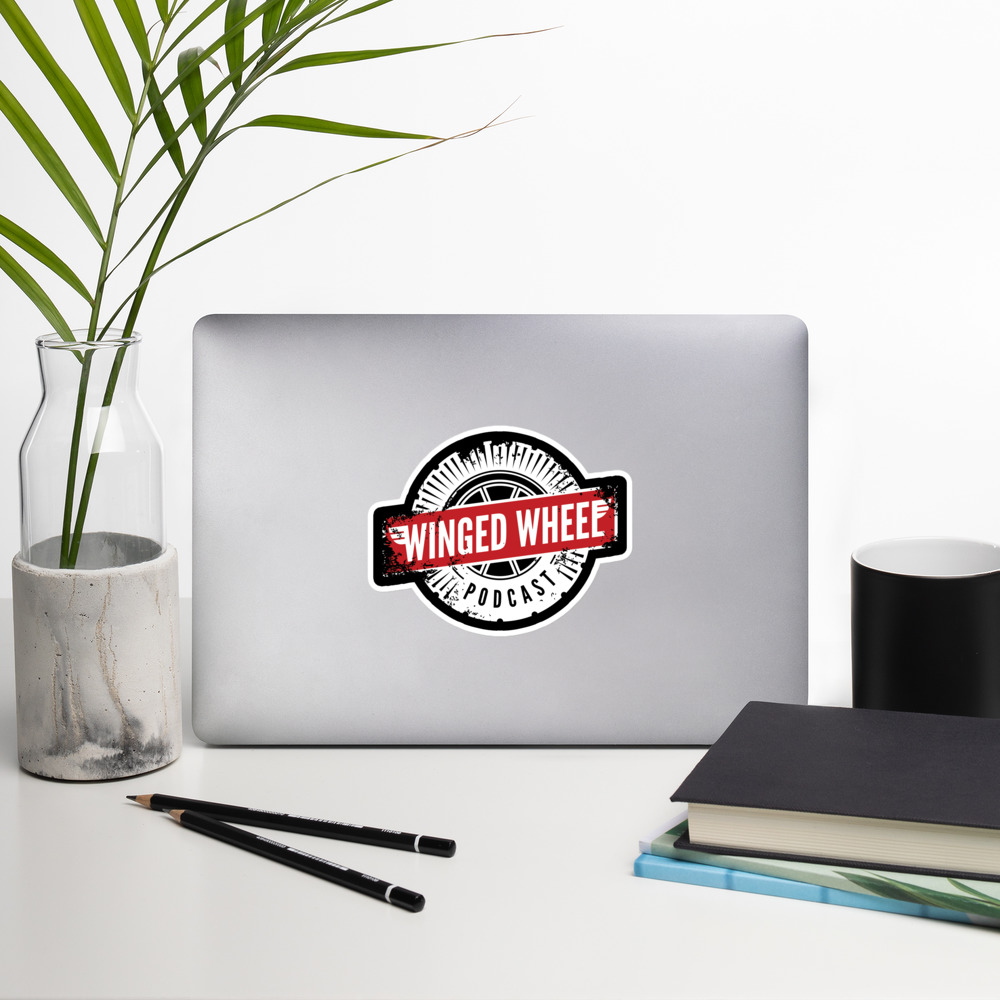Thumbnail: Winged Wheel Podcast Stickers (3 sizes)
