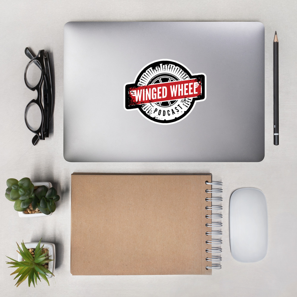 Thumbnail: Winged Wheel Podcast Stickers (3 sizes)