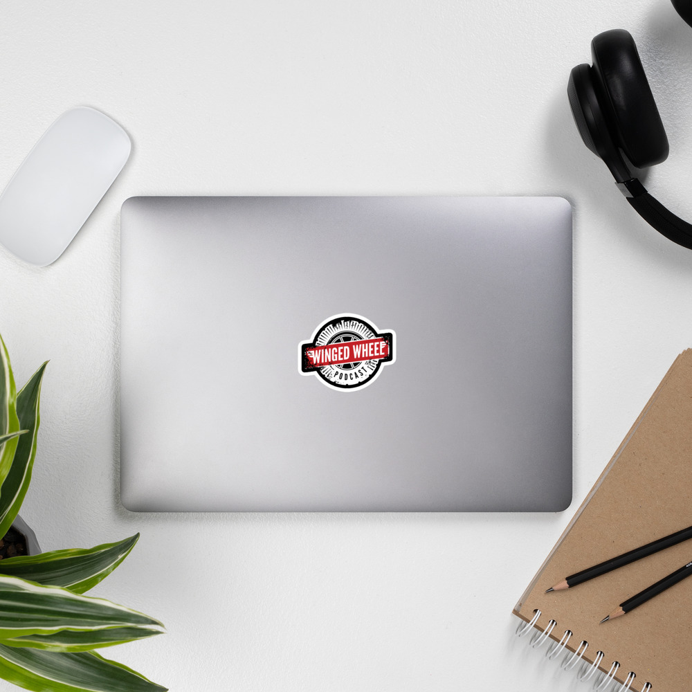 Thumbnail: Winged Wheel Podcast Stickers (3 sizes)