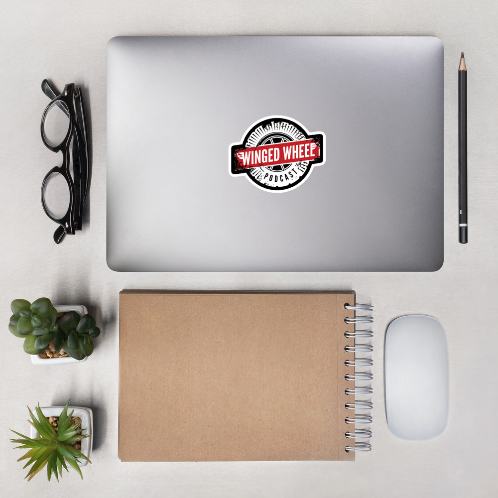 Thumbnail: Winged Wheel Podcast Stickers (3 sizes)