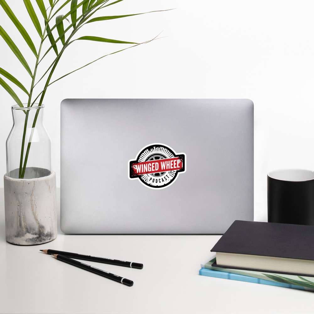 Thumbnail: Winged Wheel Podcast Stickers (3 sizes)