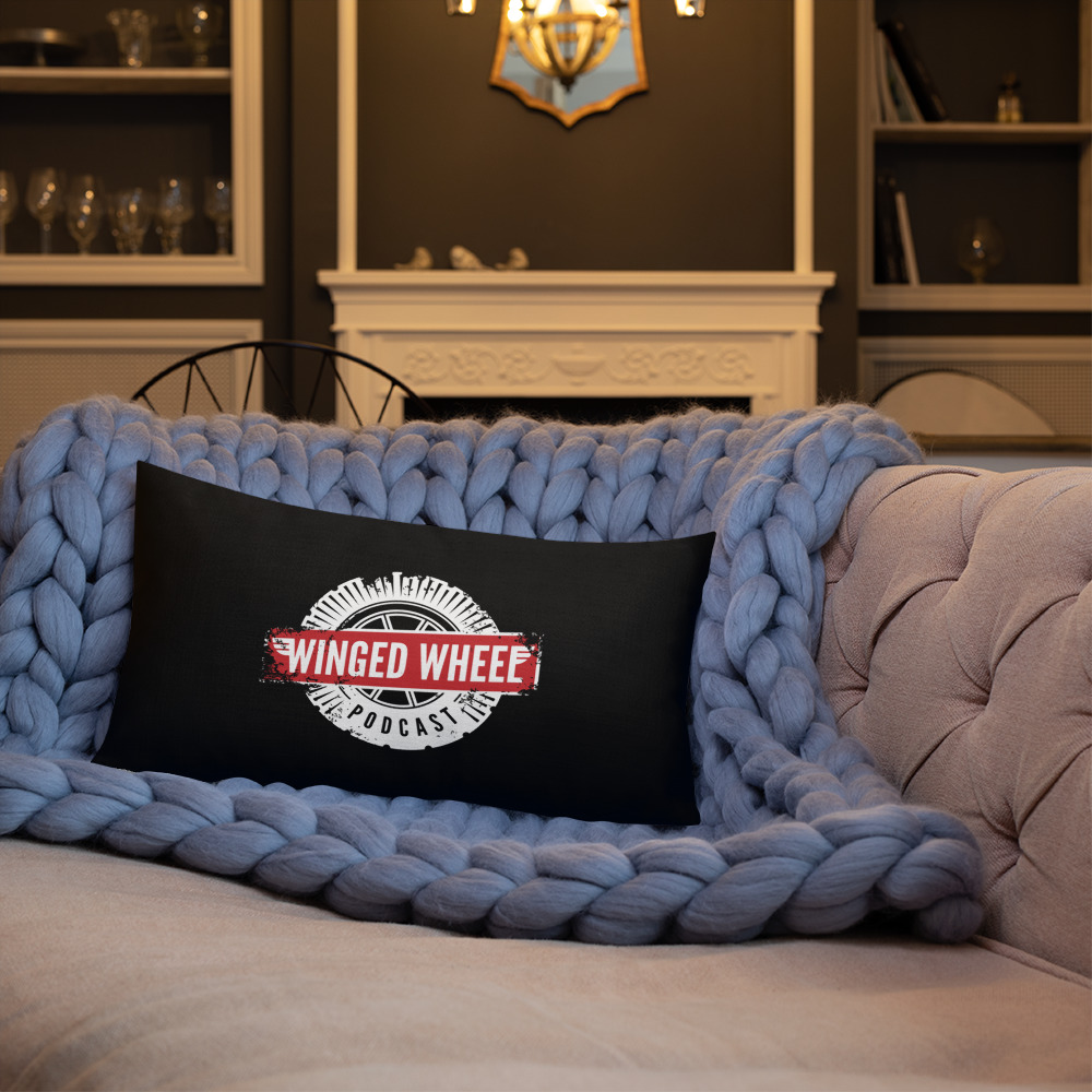 Thumbnail: Winged Wheel Podcast Throw Pillow (3 sizes)